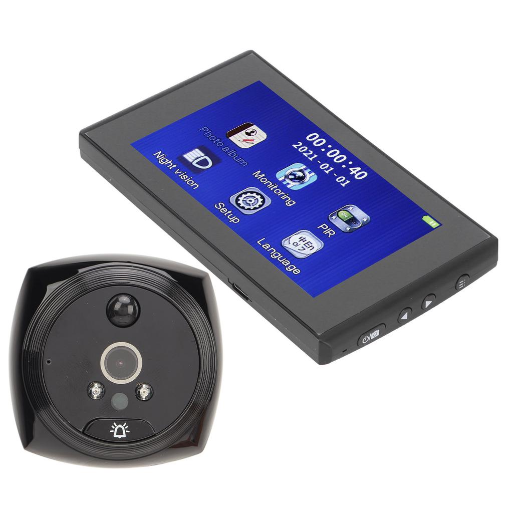Video Doorbell 4.5in HD Intelligent Electronic Camera Door Viewer with Motion Detection