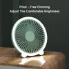 Mini Fan with Led Night Light Usb Rechargeable Fill Light Desk Fan Portable Table Lamp Variable Fan for Home Office Gift