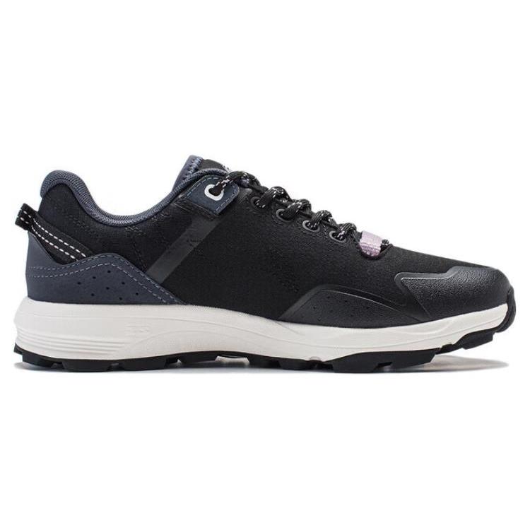 Li Ning Cushioning Slip Resistant Abrasion Resistant Low top Running Shoes Women's Black ARNT012-2