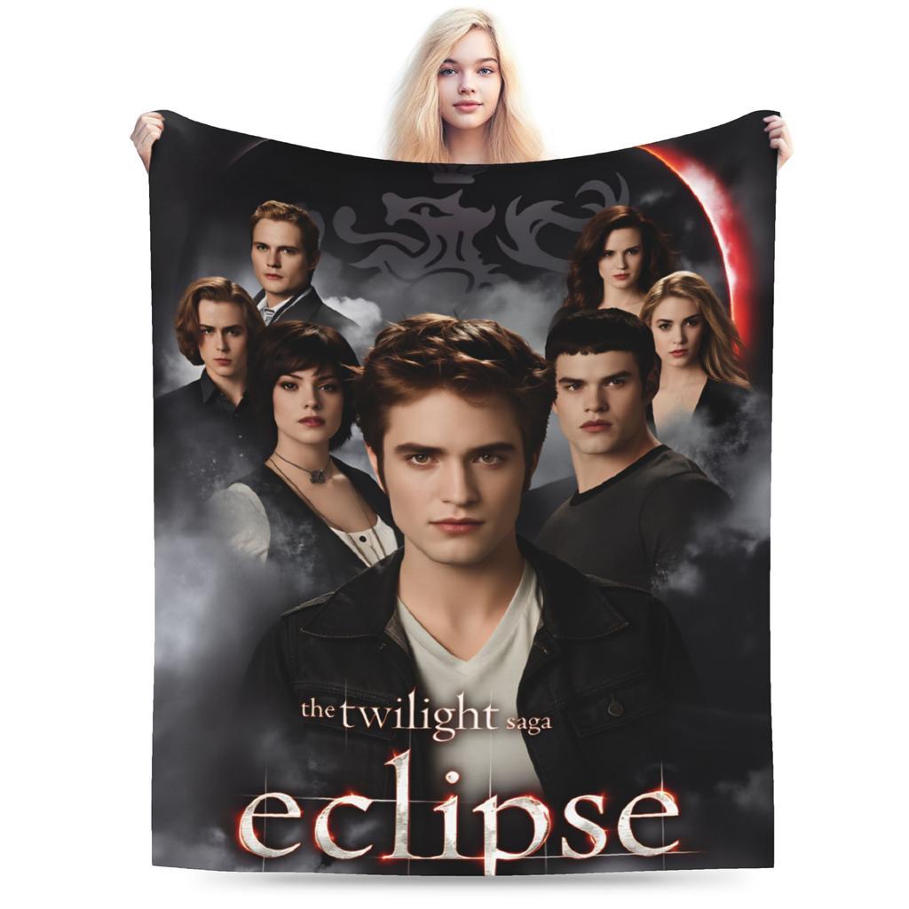 Decor Edward Plush Blanket Boy Girl The Twilight Saga Flannel Throw Blanket For Couch Bed Warm Design Quality Bedspread Gift
