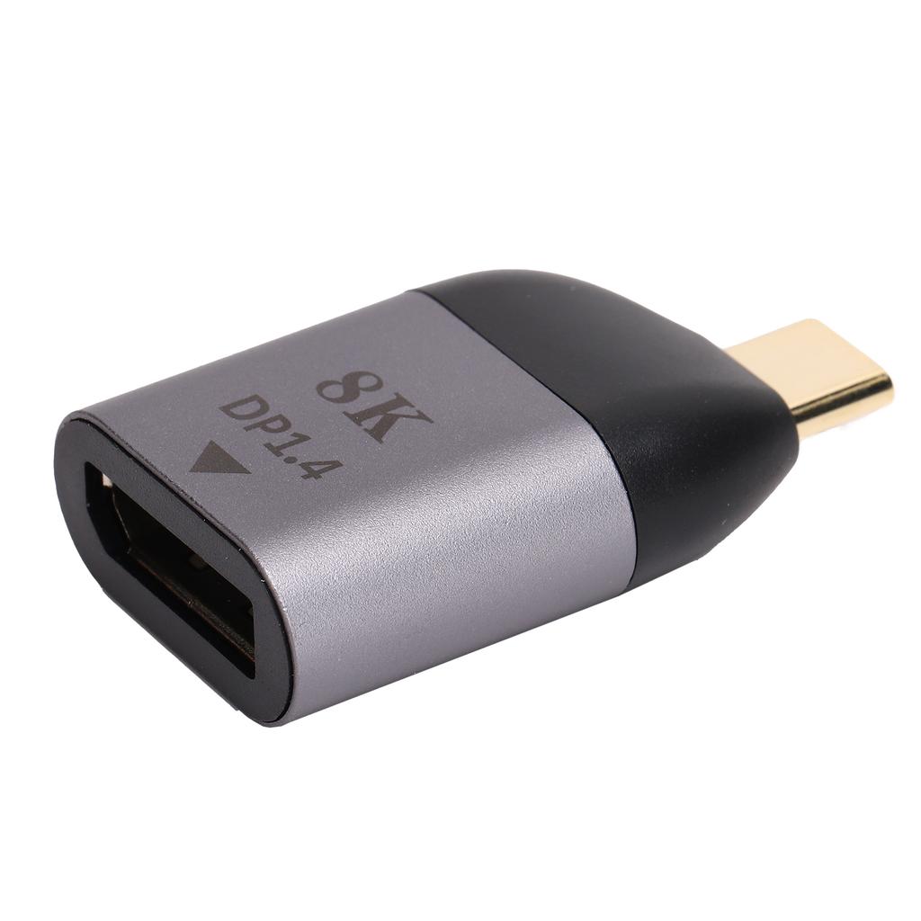 TypeC to DP1.4 Adapter Aluminum Alloy Portable 8K HD Video Transmitter Electronic Components