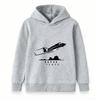 Kids Boys Girls 100% Cotton Crew Neck Short Sleeve T-Shirt, Stylish Airplane Flying Mountain Silhouette Print Casual Soft Breathable Tee Tops for Dail