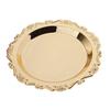 Talerz do serwowania deserów Złoty danie Wyświetlacz owoców Materiały urodzinowe 20 cm