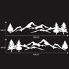 Auto Vinyl Stickers Car SUV Side Body Mountain Tree Forest DIY Decoration Decals