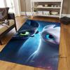 Various sizes of How to Train Your Dragon Toothless pattern rugs, cartoon style, suitable for bedrooms, living rooms, sofa