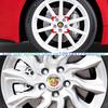 4pcs 56mm Wheel Center Hub Cap Emblem Badge Stickers Car Stying for  Abarth 124 500 Grande Punto Spider 500C 595C 695C Evo