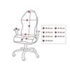 1 Set Stylish Nordic Gaming Chair Cover Soft Elasticity Non-Slip Dust-Proof Polar Fleece Armchair Slipcovers