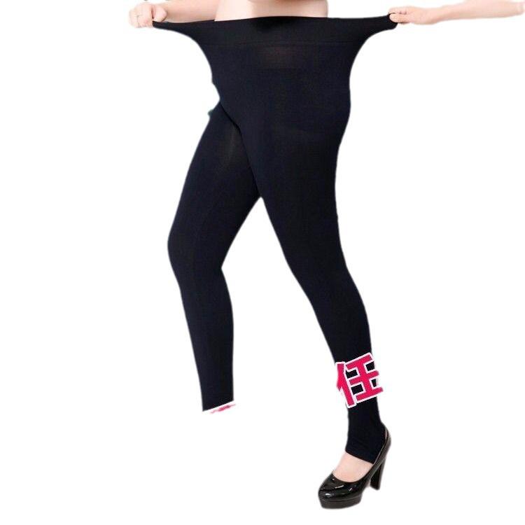 Damen Herbst/Winter Verdickte Samt-Leggings: Schlankmachender Nacktbein-Look, Einteiler, Imitationsnylon, Große Größe Fleischfarbene Strumpfhose.