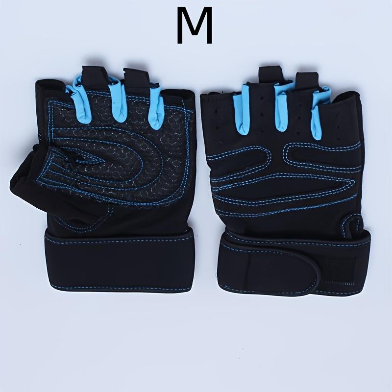 Unisex Fitness Gym Gloves With Wristband For Weight Lifting Body Building Training Sports Exercise And Cycling Shockproof