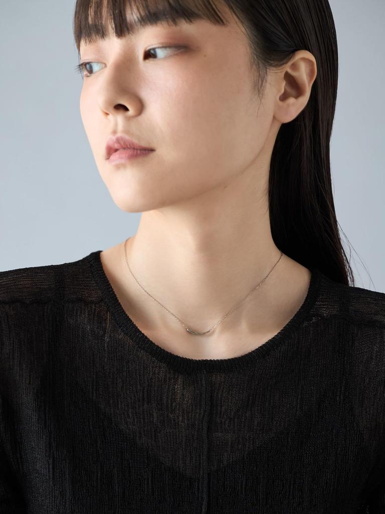 Jouet Minimal Yellow Free Shipping Necklace, Curve, 065302-065303, Gold,