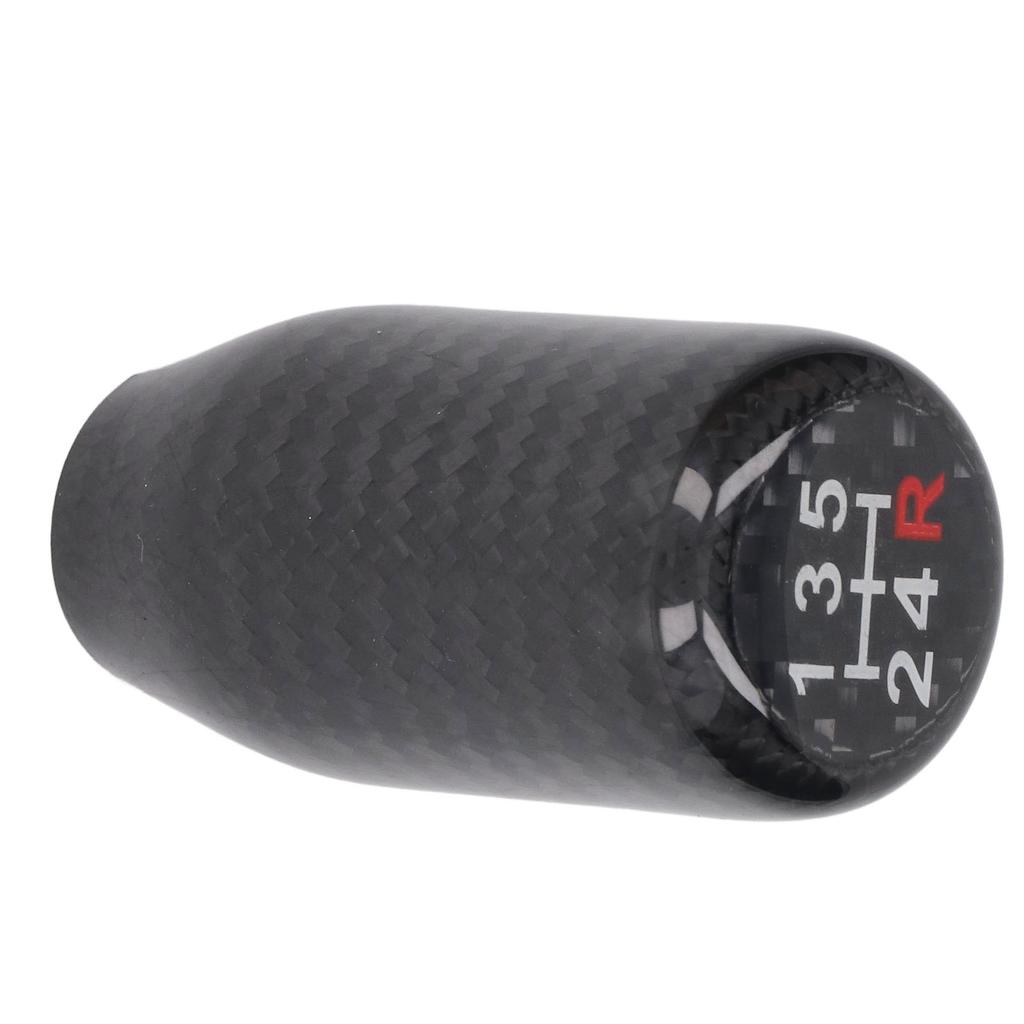 Carbon Fiber Gear Shift Knobs 5 Gears Black Comfortable Touch Smooth Surface Replacement for Acura