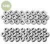 50pcs M5 Hex Flange Nuts, Serrated Hex Flange Lock Nuts, Serrated Flange Hex Lock Nuts, 304 Stainless Steel