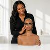 Mannequin Head with Shoulders PVC Bust Smooth Hat Display