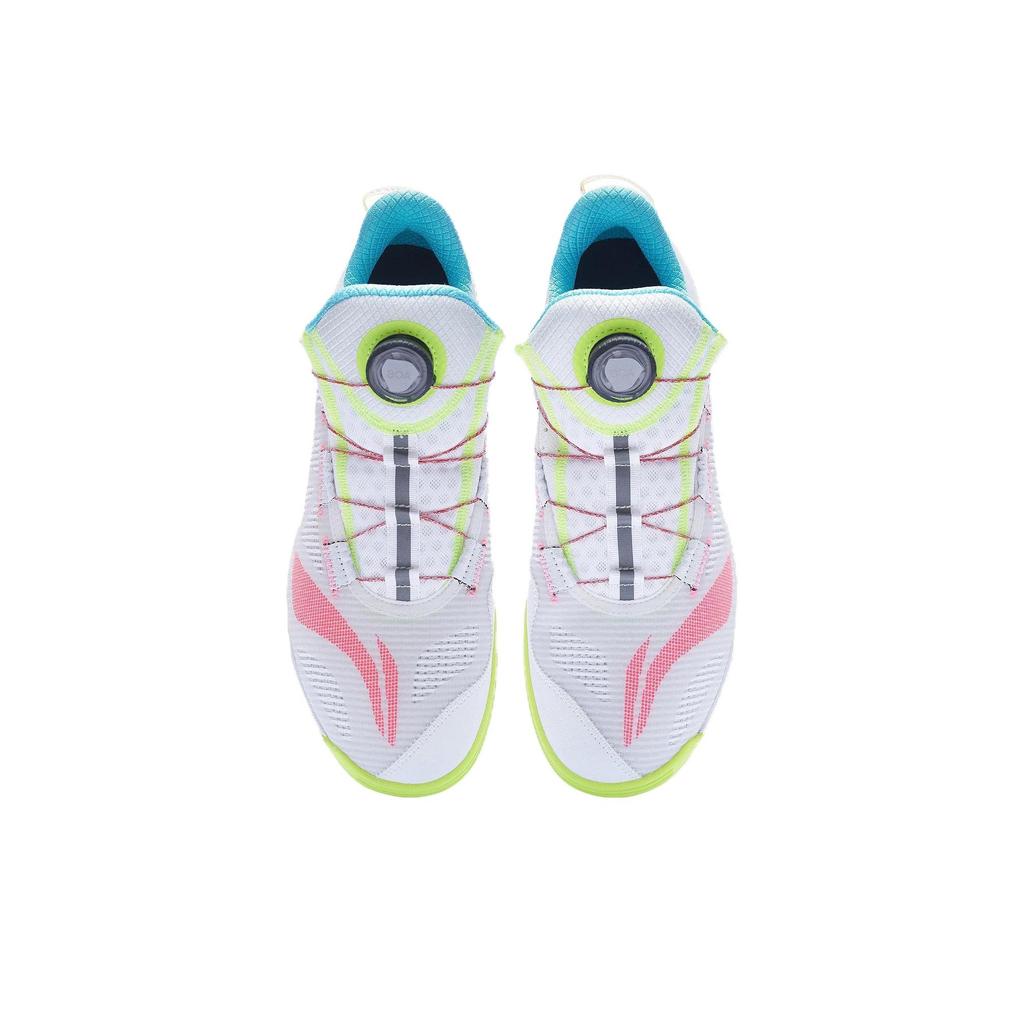 Li-Ning Non-Slip Wear-Resistant Shock Absorbing Low-Top Table Tennis Shoes Unisex Shoes White Green Pink APPT003-1