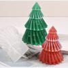 Soft Soap Mould Diagonal Striped Christmas Tree Candle Mold Ornament   DIY