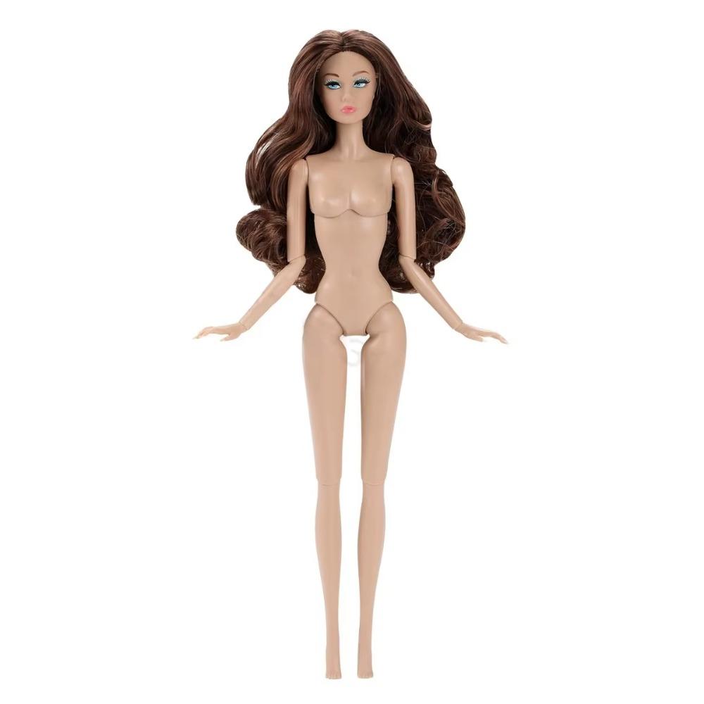 European Supermodel Nude Doll Dark Skin Action Figure Body Fashion 1/6 Doll Model  DIY Toys