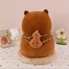 Fluffy Capybara Plush Toy Gourd Backpack Capybara Stuffed Doll Capybara Cotton Doll  Room Decor