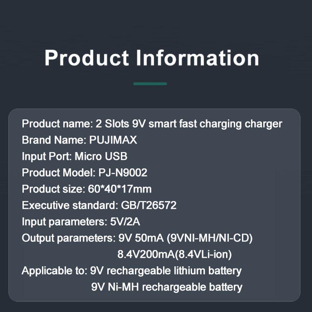Universal LED Indicator Portable Intelligent Battery Charger 2 Slot Fast Charging Dock Adapter