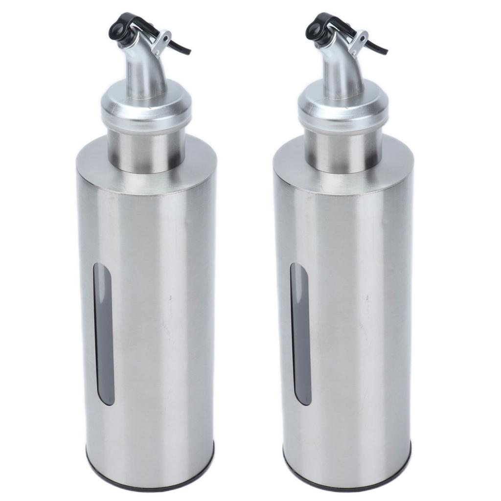 Oil Dispenser Bottle Stainless Steel Easy Refill and Cleaning Modern Olive Oil Dispenser for