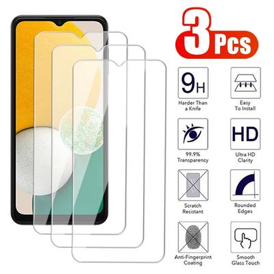 3Pcs Full Tempered Glass For Samsung Galaxy A03 A13 A23 A33 A53 A73 Screen Protector Galaxy M51 M52 HD Protective Film