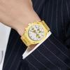Alloy Quartz Wristwatch Dazzling Brightness New Watch Men Luminous Chronograph Business Waterproof Male Watches with Date