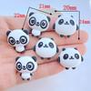 10Pcs New Cute Mini Panda Resin Series Flat Back Scrapbooking DIY Jewelry Craft Decoration Accessories