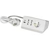 Extension Cord - S3711DBU - 3 Sockets - 3 A USB Port - Surge Protection