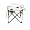 Foldable Camping Table Picnic with 2 Cup Holders Ultralight Portable Outdoor for Garden
