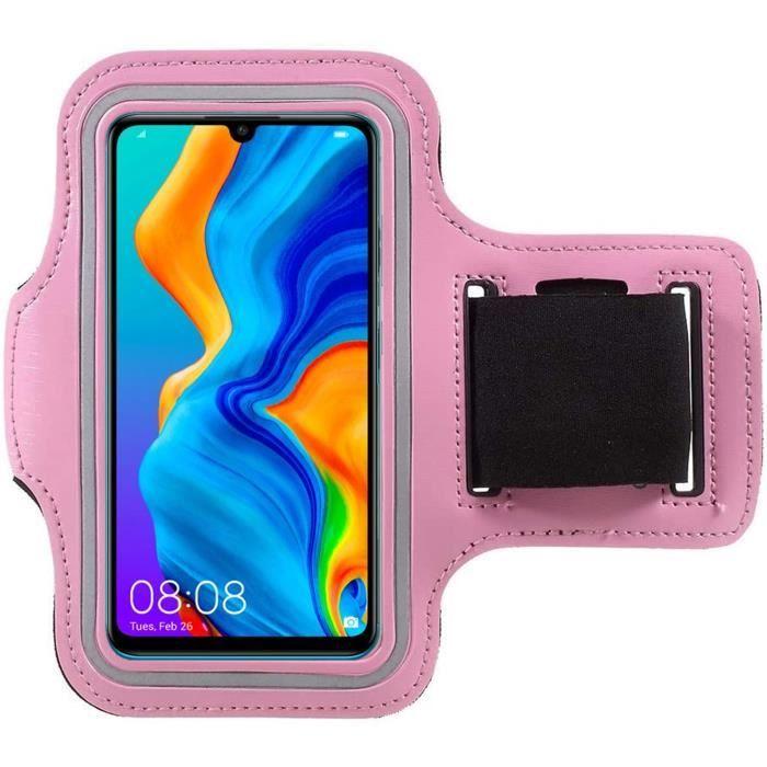 Brassard de Sport Rose compatible Huawei P50-P40-P30-P SMART-Y8P-Y5P-NOVA-MATE 20 -Protection Réglable Running SportGym Phonillico®