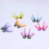 50Pcs Colorful Organza Fabric Butterfly Appliques 3D Clothes Sewing Patch Bridal Hair Accessories