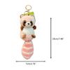 Plush Raccoon Keychain Hanging Ornament Lovely Pendants Keys Holder Backpack Handbag Charm Fashion Jewelry for Women