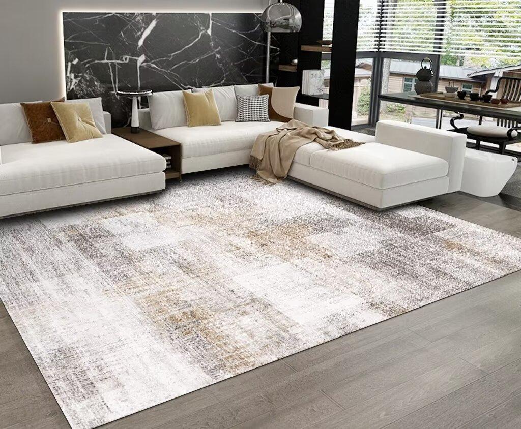 Modern Abstract Living Room Decoration Carpet Simple 200x300 Lounge Rugs Soft Anti-slip Dirt-resistant Bedside Mat Easy Cleaning
