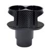 Multifunctional Black Carbon Fiber Color Car Storage Box Cup Holder Organizer X1