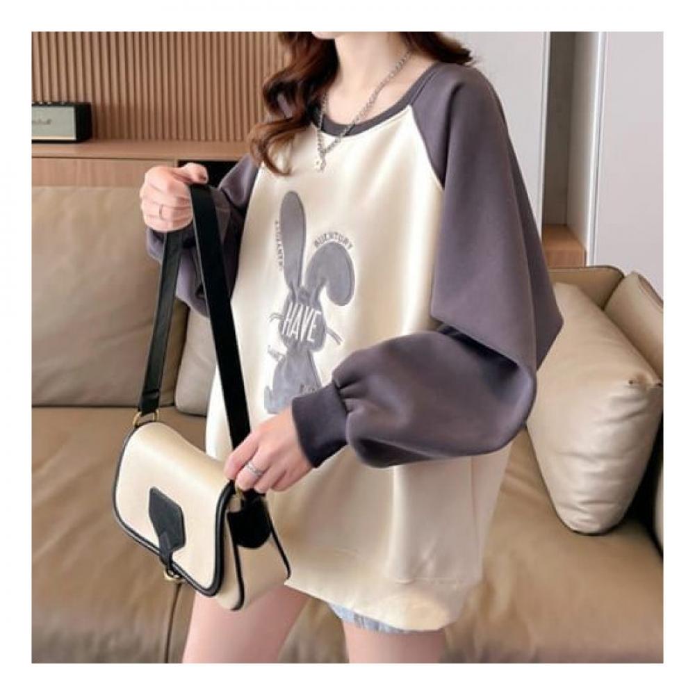 Navava Long Sleeve Round Neck Sweatshirt Rabbit Nt1916