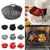 Separate Silicone Air Fryer Liner Square Round Foldable Air Fryer Pad Heat Resistant Multicolor Air Fryer Silicone Pot