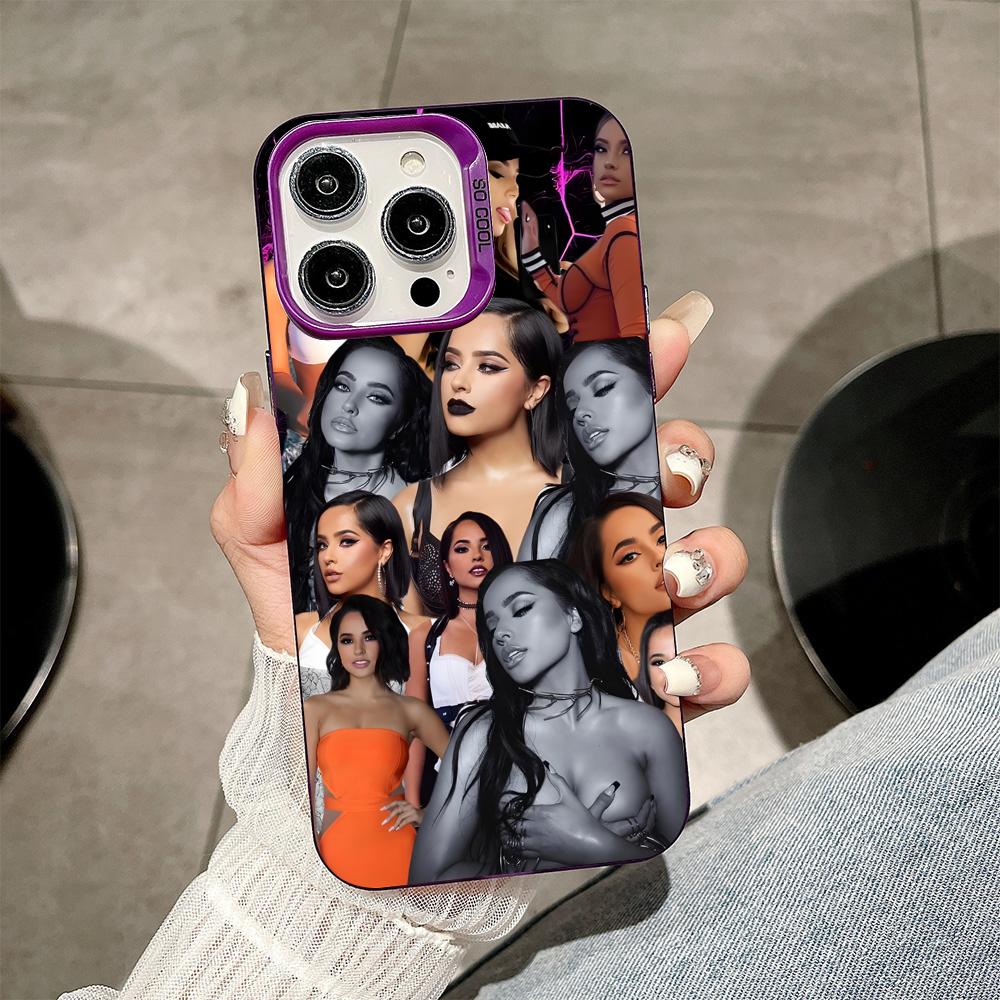 Fashion Becky G Purple Translucent Mobile Phone Case for iPhone 17 16 15 14 13 12 11 X XR XS Air Pro Max Plus Colorful Cover