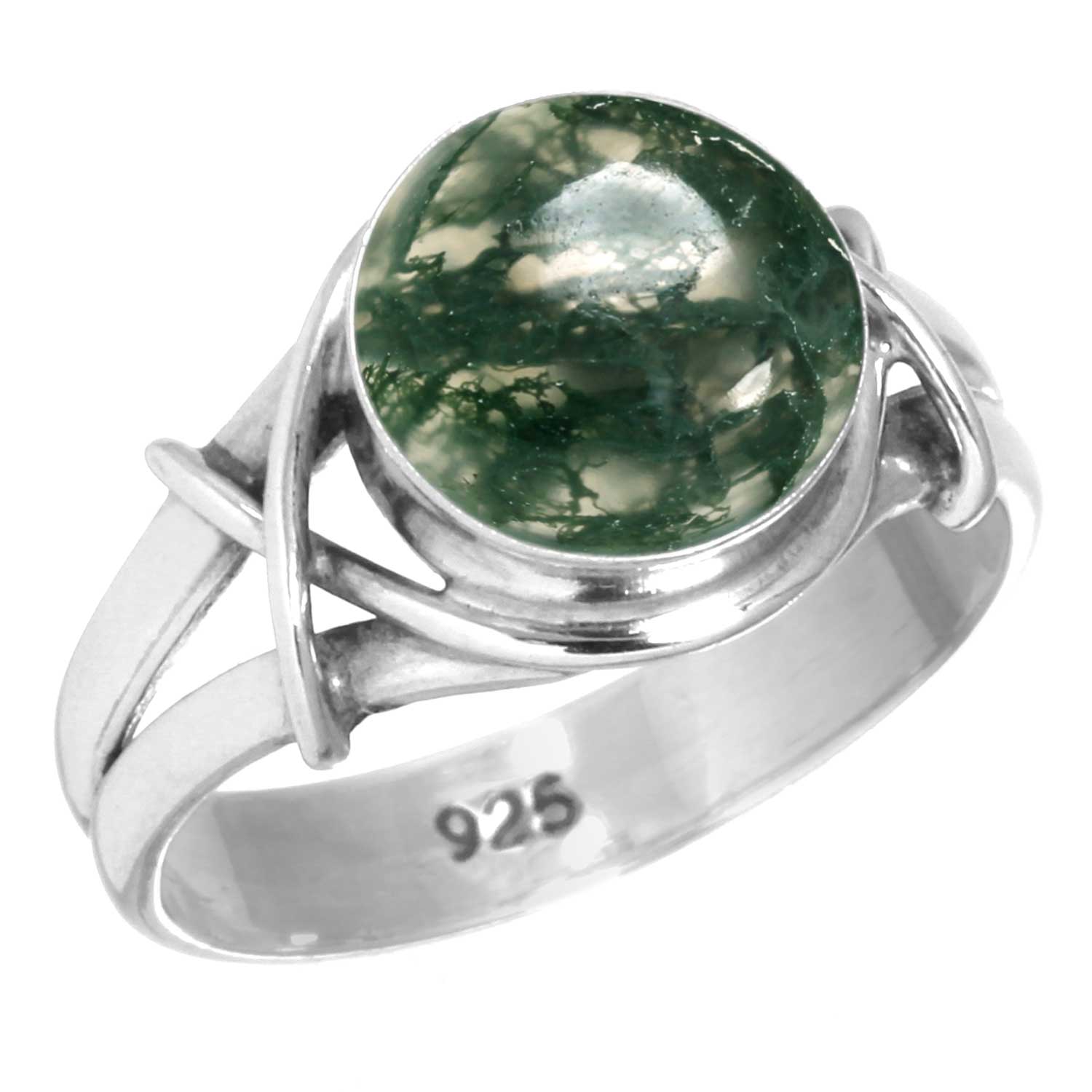 

Кольцо из стерлингового серебра 925 пробы Женское с драгоценным камнем Ручной работы Ювелирное изделие Подарок на День благодарения Мукаит Монтанский агат Моховой агат Иглистая устрица Родонит Глаз Шивы 7.5