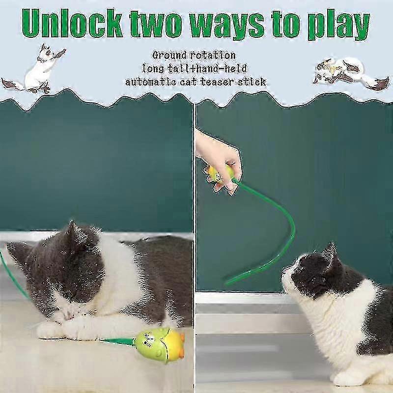 Cat-themed interactive cat teaser, indoor interactive automatic cat teaser, electric pet play product.