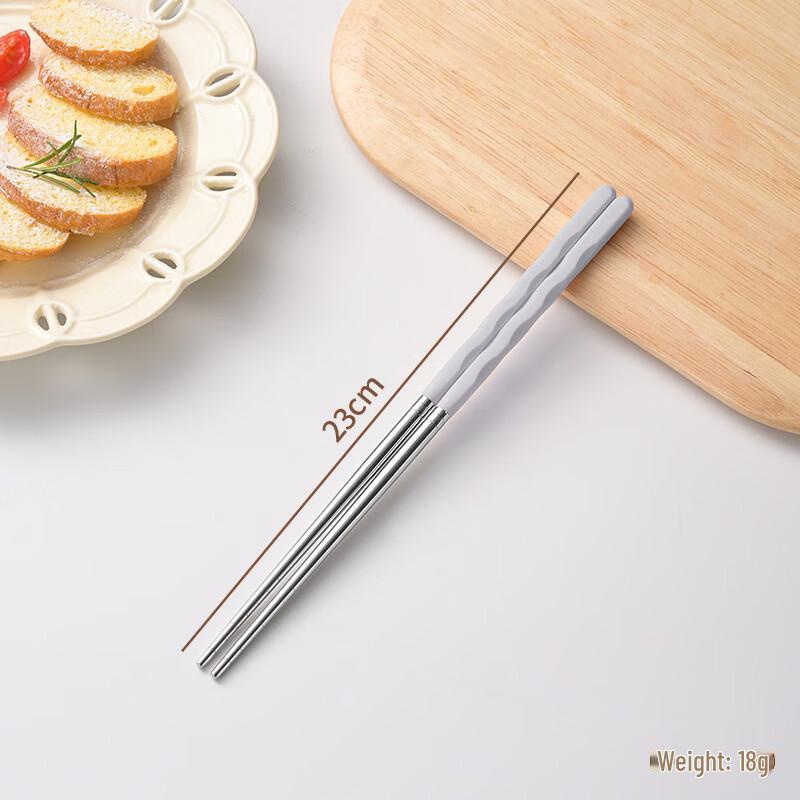 Ruhan European Style 304 Stainless Steel Chopsticks Set