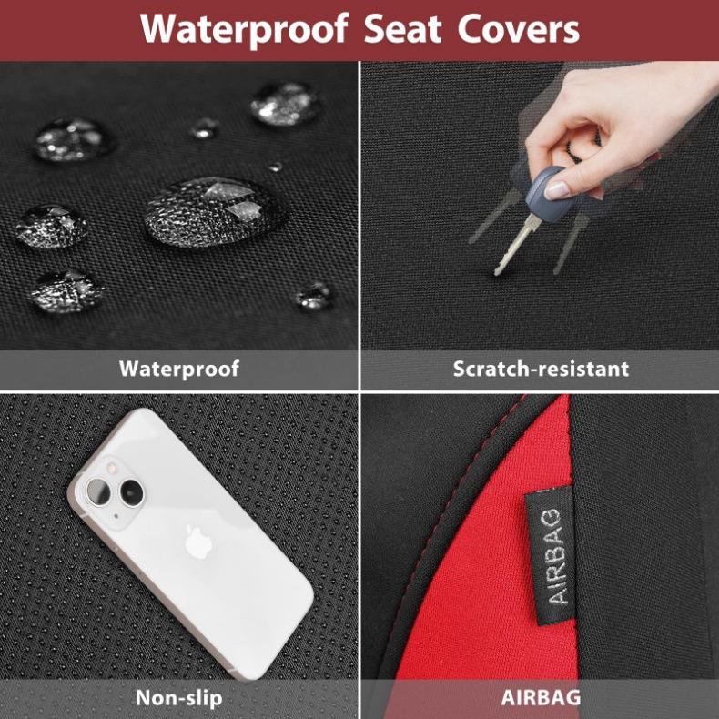 New Car Cushion Case Cover Front Car Seat Cover Car Accessories Universal PU Car Seat Cover Artificial Leather CushionFull Car Seat Cover