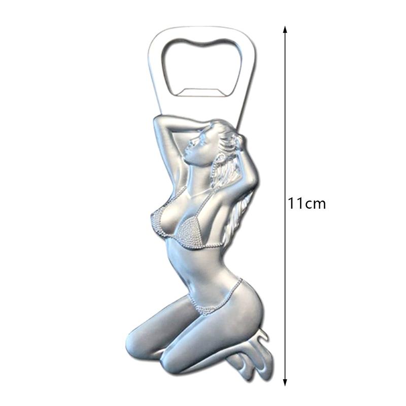 Zinc Alloy Beer Bottle Opener Creative Metal Beauty Women Bottle Opener Personalized Restaurant Bar Beer Bottle Opener