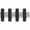 4Pcs Waterproof Junction Box Connector Straight Through External Cable Boxes for Outdoor