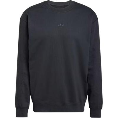 Premium Essentials Crew Sweatshirt Black Men Streetwear JC9574