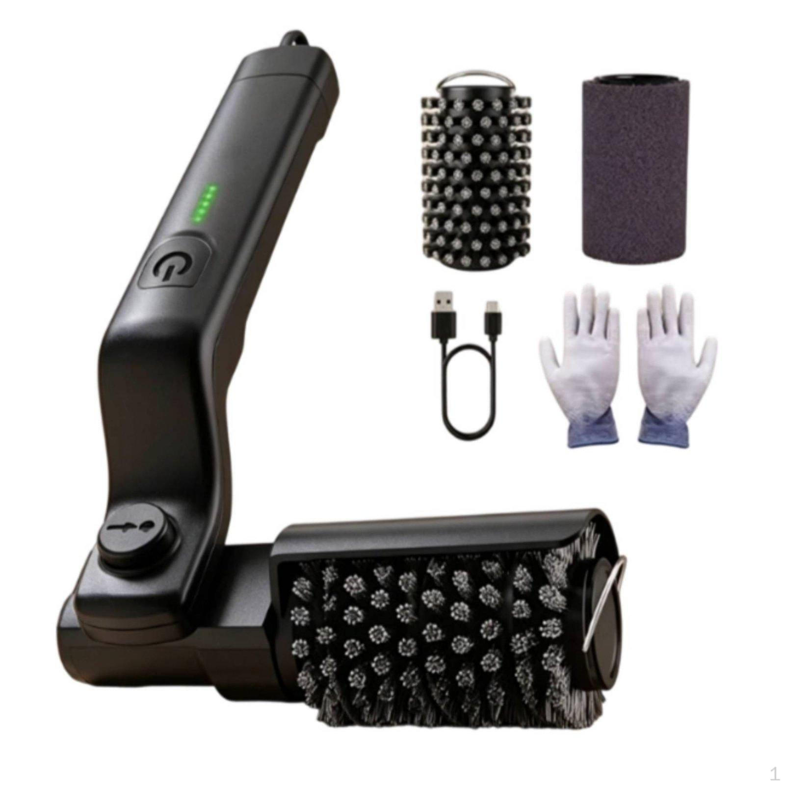 Electric Grill Brush Degree Rotation Rotating Barbecue Waterproof USBCharged Scrubber