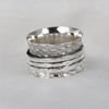 Citrine Ring, Meditation Spinner Ring, Silver Jewelry, Anxiety Healing Ring