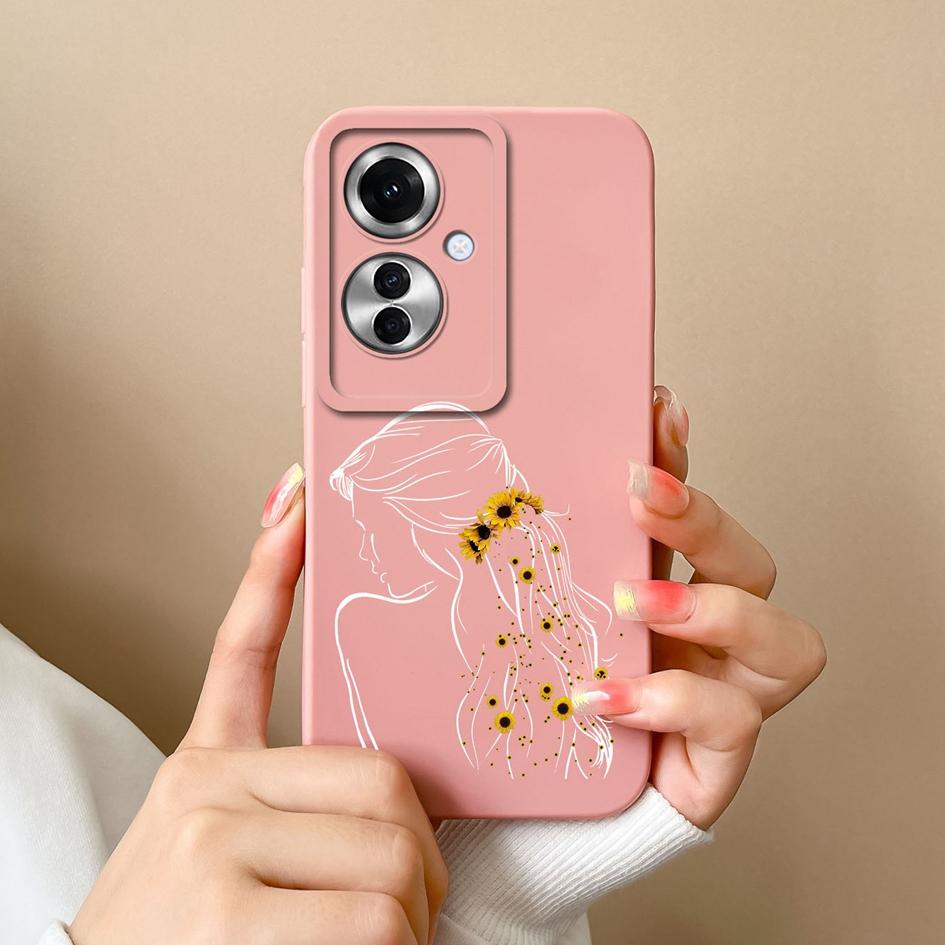 For OPPO Realme 12 Lite C65 Reno11 Pro A60 A59 Cases Back Covers Fashion Girls Boys Liquid Soft Silicone Camera Protection Phone Bags Housing For OPPO