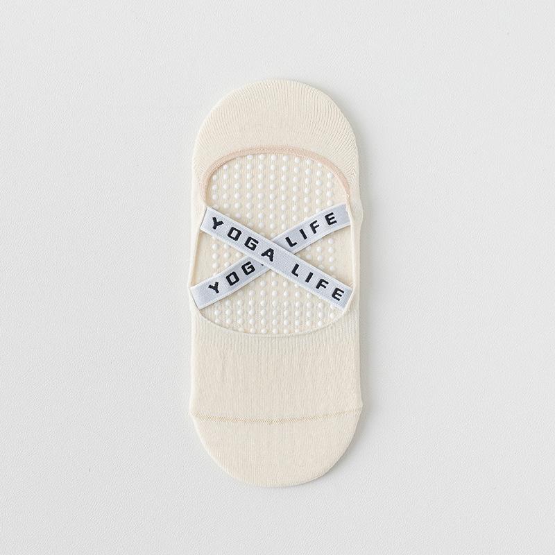 Yoga Socks, Anti-slip Women's Boat Socks, Summer Cotton-containing Antibacterial and Deodorizing Dance Fitness Socks, Pilates Sports Socks