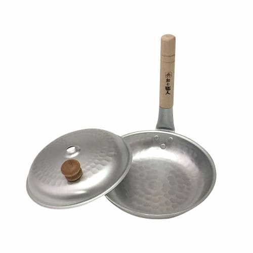 Taniguchi Metal Steaming Oyako Nabe (Pot and Egg Pot) with Lid, 17cm, Made In Japan, Perfect for Oyakodon and Katsudon