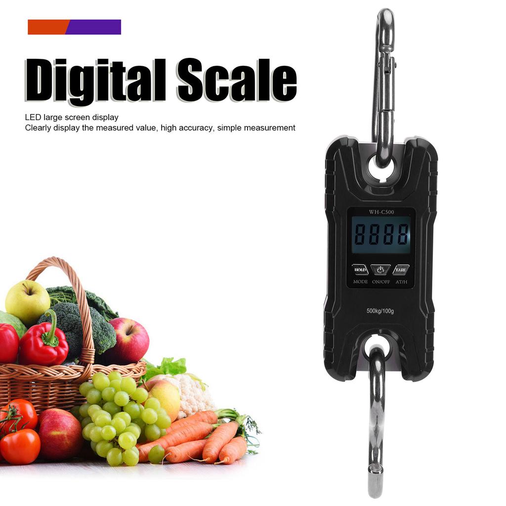 Electronic Scale   Portable LED Digital Hanging Crane Scale Weighing Equipment