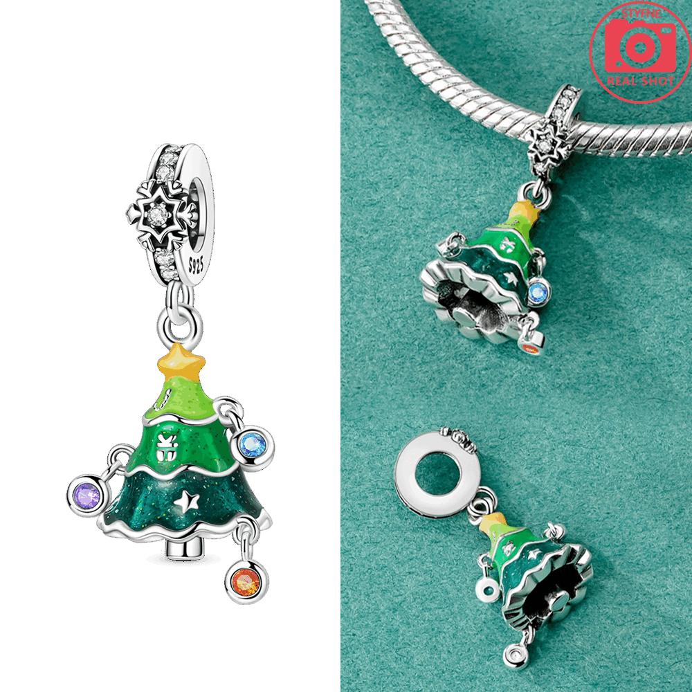 Copper Colorssanta Claus Holds A Heart Bead Fit Original Bracelet Diy Fine Jewelry Gift For Women
